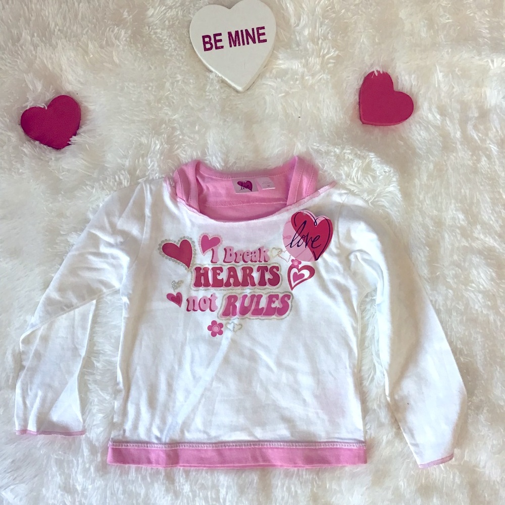 NWT Love Cold Shoulder LS Top 3T